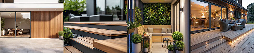 Terrassenmöbel & Terrassen aus Massivholz von der Möbeltischlerei woodendesign Hamburg