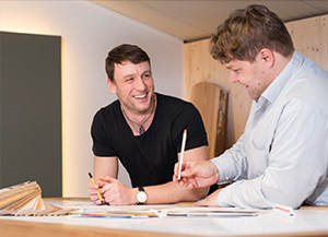 Möbeltischlerei woodendesign Jan Korf & Eric Münchow, das Planungs-Team in Hamburg