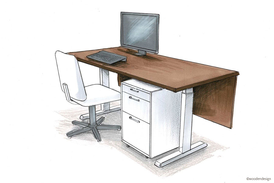 Objektmöbel für Büro, Büromöbel & Businessmöbel - Schreibtisch-Gestaltung nach Wunsch - Möbeltischlerei woodendesign feine Möbel aus Hamburg
