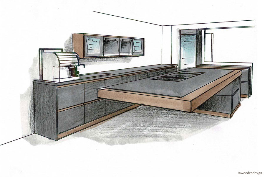 Objekteinrichtung für Ladenbau & Gastronomie - Planung & Umsetzung für eine Eventlokalität - Möbeltischlerei woodendesign feine Möbel aus Hamburg