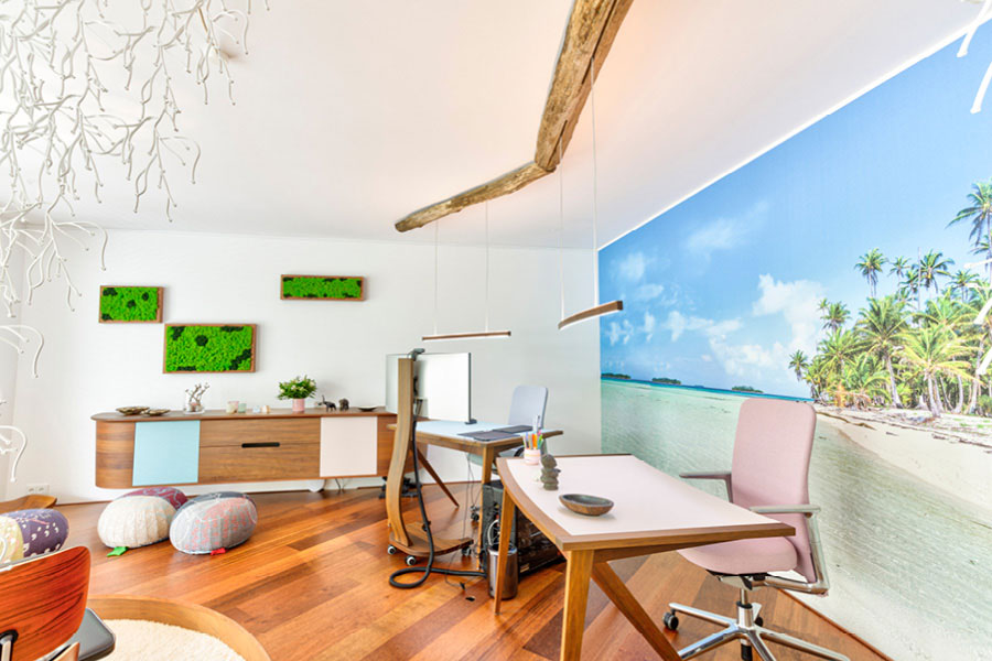 Büromöbel für Arbeitszimmer & Homeoffice - beeindruckende, moderne Arbeitszimmereinrichtung - Möbeltischlerei woodendesign feine Möbel aus Hamburg