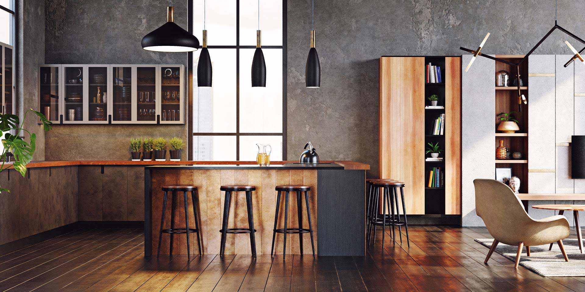 Moderne Küchen aus Massivholz von der Möbeltischlerei woodendesign mit Funktionalität & Design in perfekter Symbiose aus Hamburg