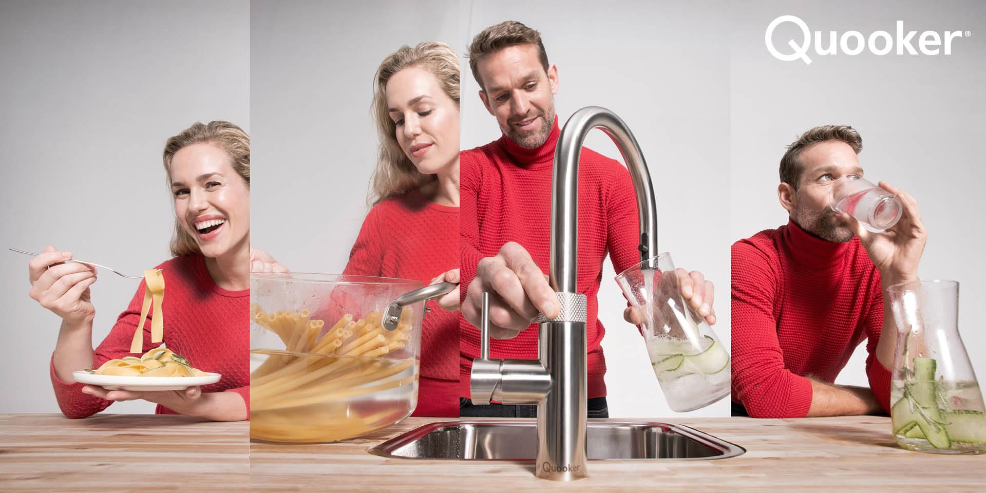 Marken-Qualität von Quooker für Küchen made by wooodendesign aus Hamburg - jede Küchen ein Unikat - von der großzügigen Landhausküche bis zur kleinen Single-Küche, geplant vom Designer, umgesetzt vom Tischler-Team