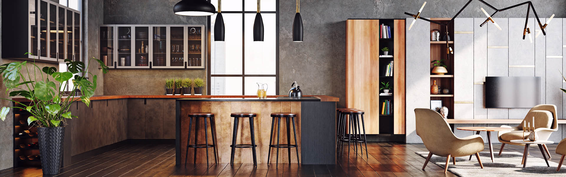 moderne Küche nach Maß im Industrial Style woodendesign feine Möbel Tischler Möbeltischler Möbeltischlerei Hamburg