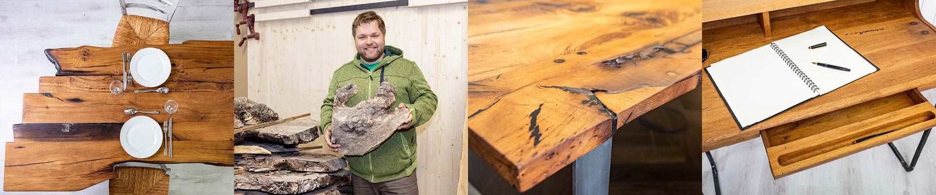 Ihre Möbeltischlerei in Hamburg mit der Spezialisierung auf Altholz-Möbel - Tische & Tischplatten aus Altholz mit Charakter - woodendesign feine Möbel