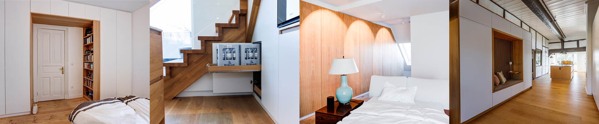 Schlafzimmer, Flur, Ankleidezimmer, Wohnzimmer, Hauswirtschaftsraum, Küche, Badezimmer, Homeoffice, Kinderzimmer, Vorratsraum, Gästezimmer, Dachgeschoss, Abstellraum, Hobbyraum, Garage, Gartenhaus, Keller, unter der Treppe, Ferienhaus, Dachgeschoss| Einbauschrank / Einbauschränke von der Möbeltischlerei woodendesign in Hamburg