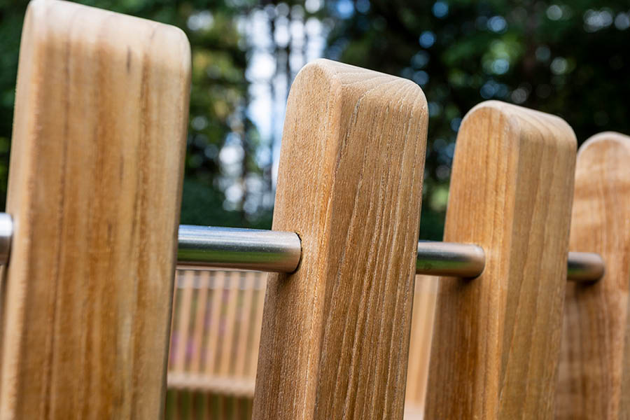 Gartenbank maßgefertigt vom Tischler | Möbeltischlerei woodendesign Hamburg