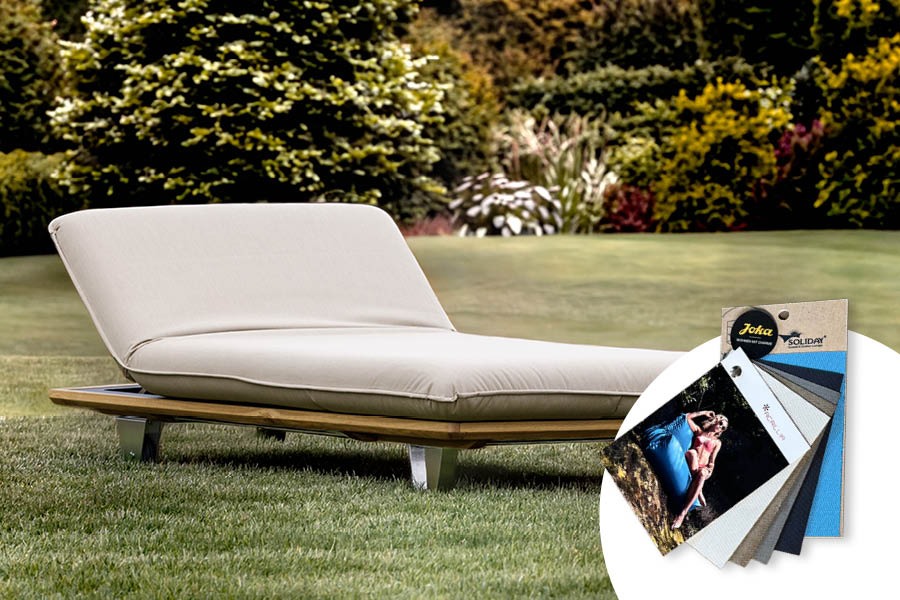 JOKA Butterfly Farbpalette – Wechselbezüge für Design-Sonnenliege / Outdoorliege – viele Farben für Terrasse, Wintergarten, Spa