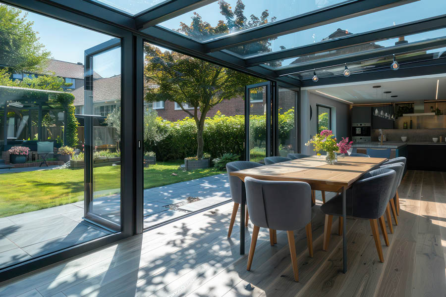 Wintergarten: JOKA Butterfly – Design-Liegewelt für drinnen & draußen – Alternative als Butterfly Wohnliege (Indoor) und Sunbed (Outdoor)