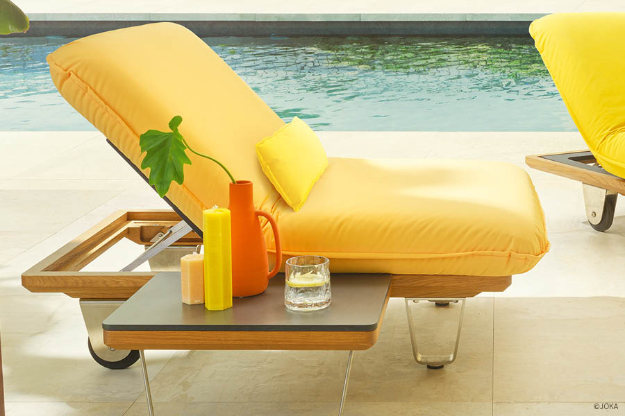 Zubehör: JOKA Butterfly Sunpillow – Komfortkissen für Nacken/Rücken – Design-Sonnenliege / Outdoorliege mit wechselbarem Bezug